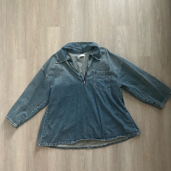 Zara TRF Denim mini dress - Picture 2 of 3